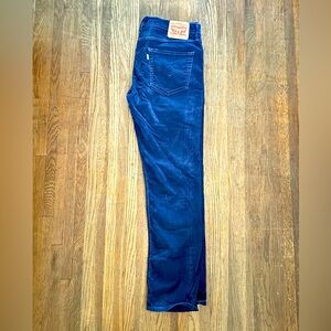 511 corduroy pants blue